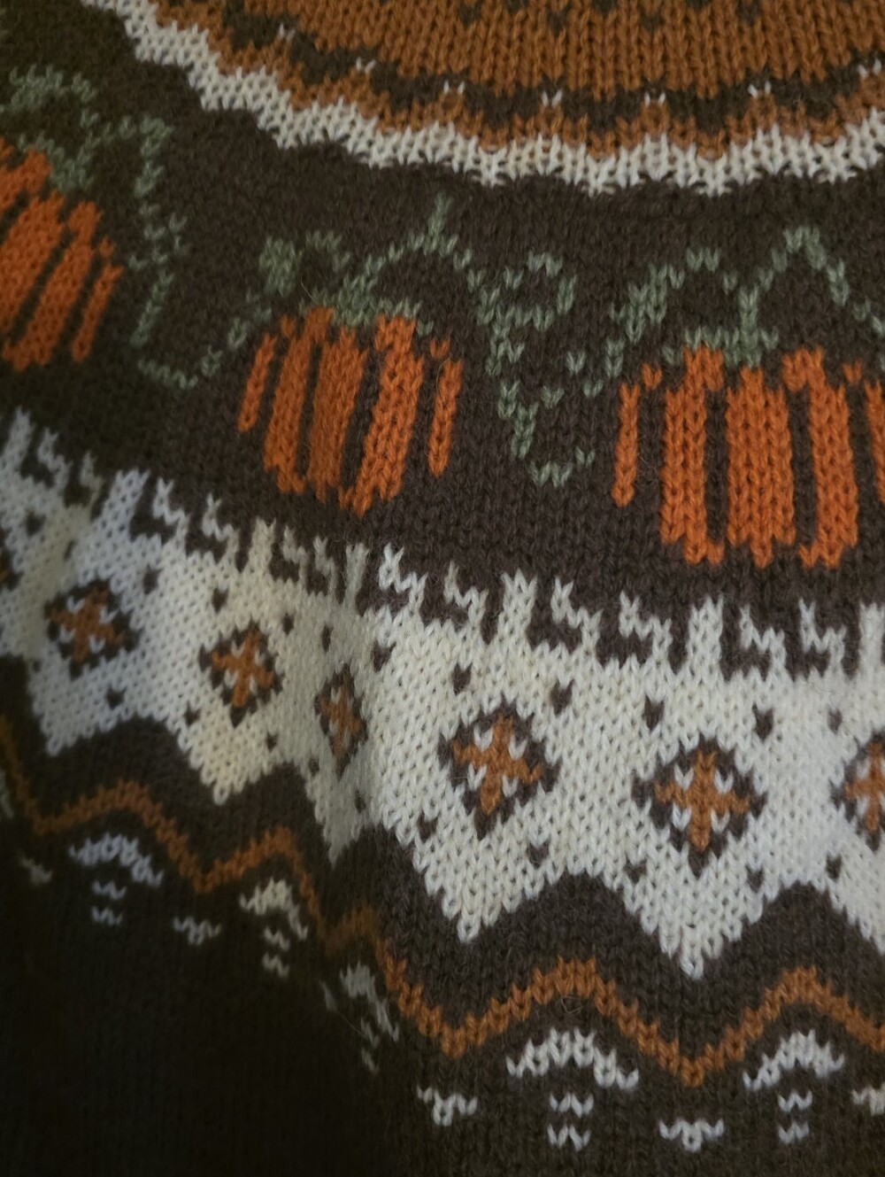 Kiel James Patrick Cozy Brown Pumpkin Fair Isle Sweater - Women - Picture 6 of 9